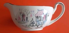 Vintage Retro 50s Alfred Meakin Montmartre Jug Cafe Scene Rare Gravy Sauce China