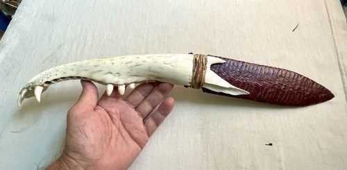 Flint knapped stone - stone, knife-