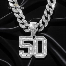 50 Cent Cubic Zirconia Pendant