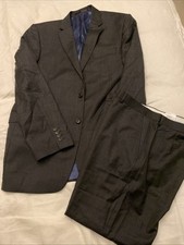 John Lewis 100% Wool Grey 2 Piece Suit 38S Waist & 44L Jacket Can Separate £200+