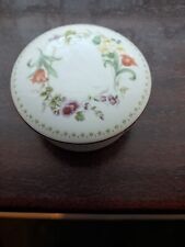 Wedgewood Bone China Mirabelle Round Trinket Box