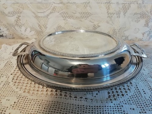 Antique silver plated - plated, lidded
