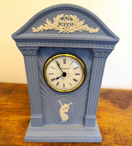Wedgwood blue ceramic mantel - wedgwood,