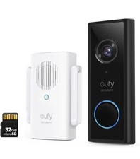 Video Doorbell Wireless S220 2K (Battery-Powered) with Chime, No Monthly Fee, On