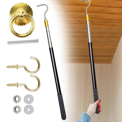 Stainless steel attic ladder - steel,