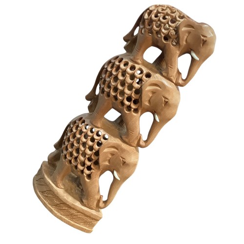 Hand carved wooden stacked - carved,