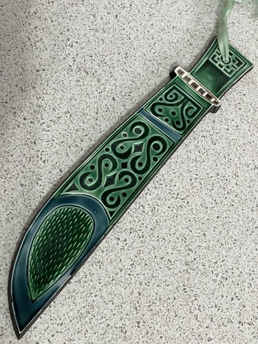 Poole pottery green - pottery, blue