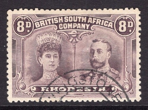 Rhodesia 1910 double head - rhodesia,