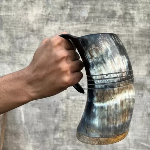 Viking tankard drinking - 16,