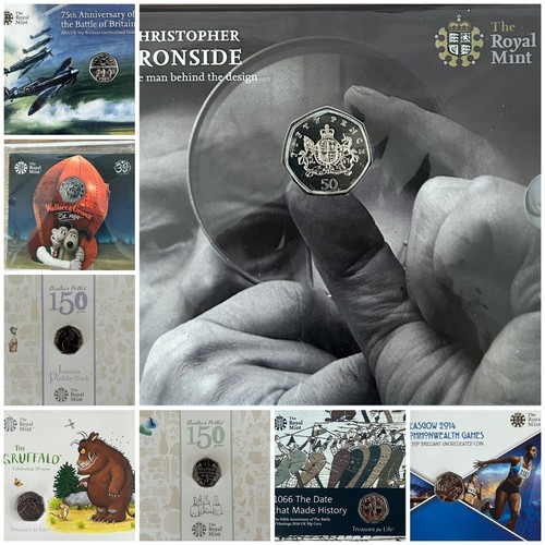 Selection 50p fifty pence - selection, of