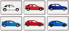 FRIDGE MAGNET - VAUXHALL FAST