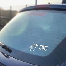 VTEC This Sticker Decal Vinyl Funny Drift JDM Honda Civic Type R EP3 FN2