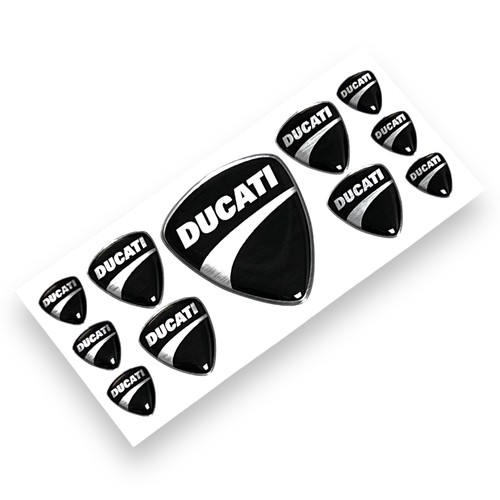 Ducati black domed epoxy - black,