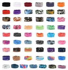 Multi Use Bandana Balaclava Biker Snood Scarf Gaiter Neck Tube Face Mask Cycling