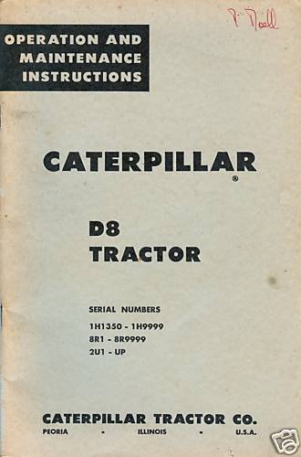 Caterpillar 8 tractor - d8,