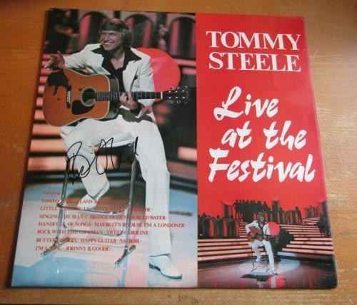 Tommy steele signed vinyl - signed,