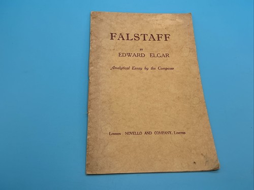 Falstaff edward elgar - edward,