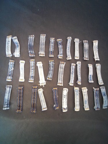 Denim belt loops offcut scrap - belt,