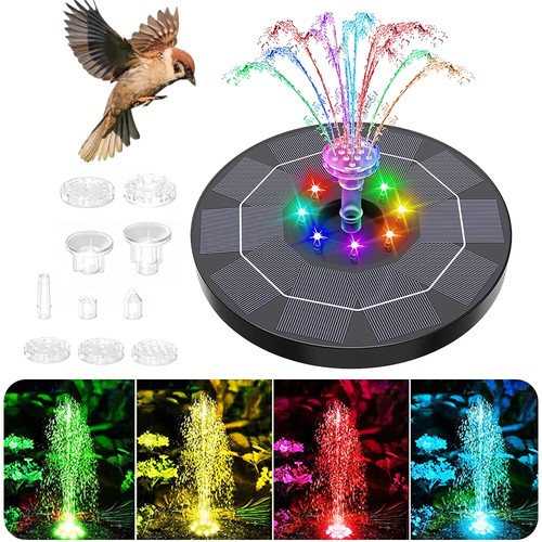 Solar powered fountain bird - fountain,