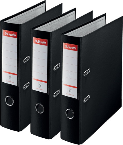 Lever arch files black 3 - arch,