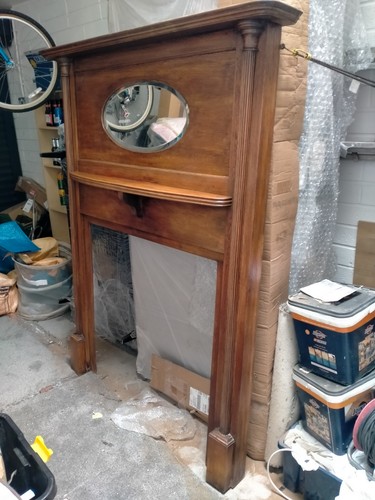 Oak fireplace surround - surround, solid