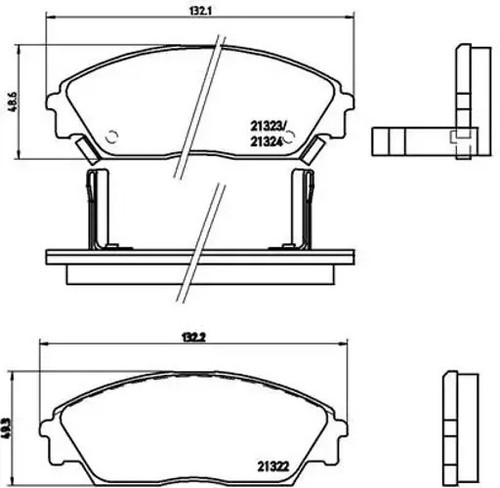 Brake pads 016 brembo - brembo, for