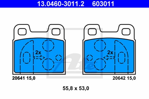New brake pad set disc - brake,