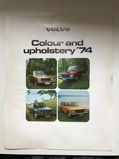 Volvo Colour & Trim 144 145 164 1973-74 original UK folder No. RSP/PV 1073-74