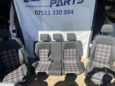 Vw Polo 2016. GTI Seats. Vgc  Tartan Cloth FULL SET FRONT AND BACK