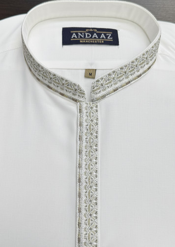 Men shalwar kameez off white - men's,
