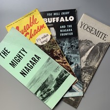 Vintage Ephemera American Mid century Travel Brochures