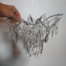 Chrome and Crystal Next Ceiling Pendant Light