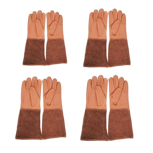 Pair leather work gloves - work,
