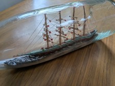 Vintage Ship In A Glass Bottle