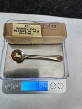 Silver mustard or Salt Spoons