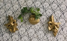 Vintage Gold Plaster Wall Art