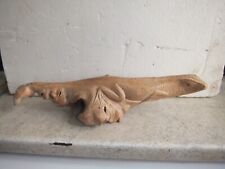 Wooden Gecko/Lizard Hand Carved on Driftwood/Branch Vintage 16.5"inch's Long