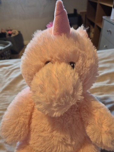 Fluffy pink unicorn soft toy - fluffy,