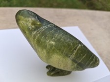 Small Eskimo Art Carved Soapstone Bird Z12