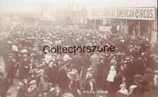 Hull Fair  Baileys Great American Circus Real Photo postcard unposted