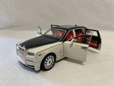 1:18 Rolls-Royce Phantom Model Car, Zinc Alloy Pull Back Toy Diecast Car with So
