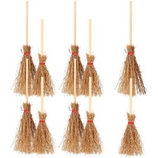 10 Pcs Small Handmade Brooms