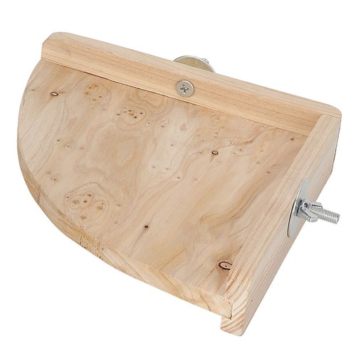 Wooden corner pet platform - wooden,