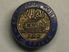 William Jessop and Sons WW2 Factory Workers Enamel Lapel Badge Sheffield