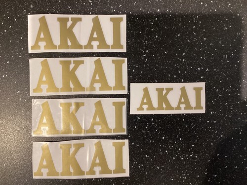 Gold akai stickers - 5,