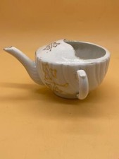 Vintage White and Gold Bone