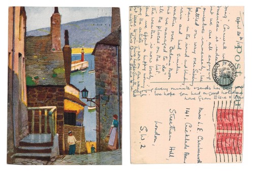 Vintage postcard port isaac - postcard,