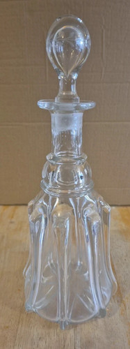 Victorian style glass ribbed - style,