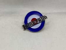 Lambretta Pin Badge on MOD Red