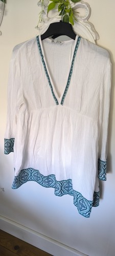 Zara white embroidery dress - zara,